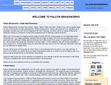 Tablet Screenshot of falconbrassworks.com